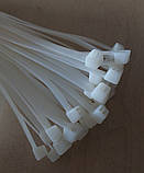 Стяжка кабельна нейлонова універсальна хомут білого кольору 7,6х300мм для фіксації кабелів кріплення до несучих поверхонь уп100шт, фото 8