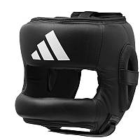 Шлем боксерский Pro Full Protection с бампером |черно/белый|Adidas ADIBHGF01 original Акція Знижка