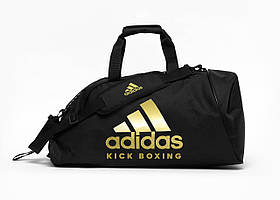 Сумка-рюкзак (2 в 1) с золотым логотипом KickBoxing | черный | ADIDAS ADIACC052KB original Акція Знижка