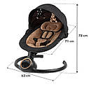 Заколисуючий центр 2в1 Kidwell Reve black/gold, фото 6