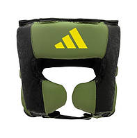 Шлем боксерский ADIDAS X ANDERSON SILVA 50 | зеленый-черно-желтый | ADIDAS ADIAS50HG original Акція Знижка