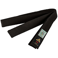 Пояс для дзюдо із золотою вишивкою Adidas ELITE IJF with KANJI OPTION | чорний | ADIDAS adiB242J original Акція