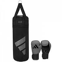 Боксерский набор Adidas Boxing Youth Kit | серо-черный | Adidas KIT23 original Акція Знижка