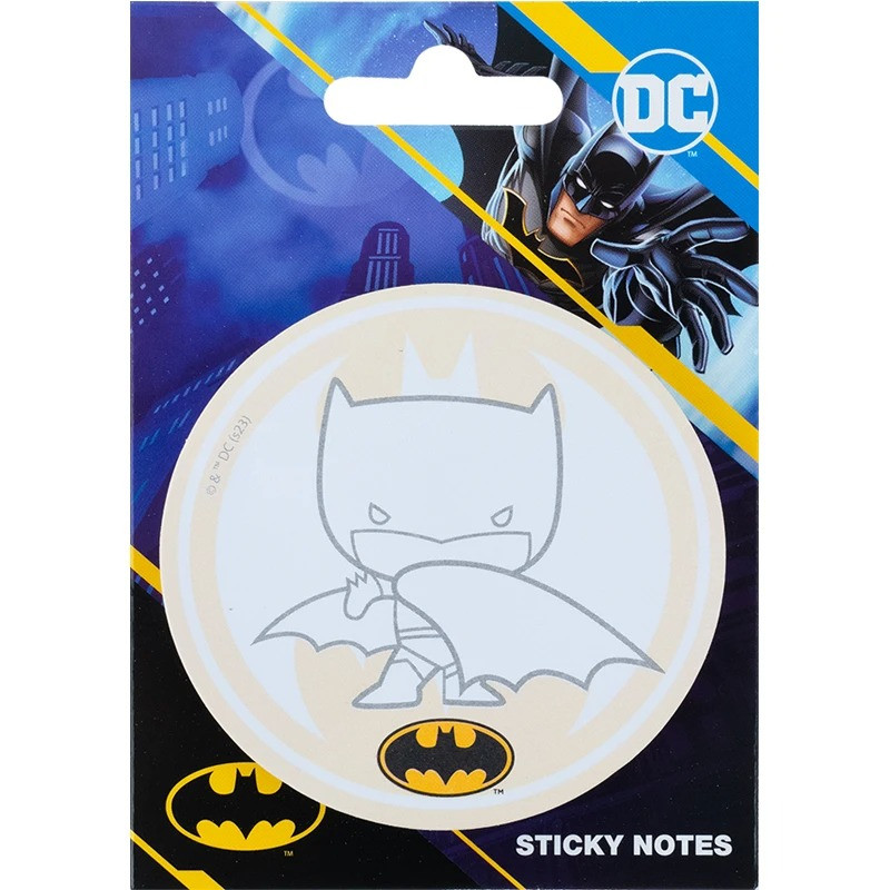 Папір для нотаток з клейким шаром Kite DC Comics 70х70 мм, 50 аркушів