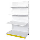 Торговий стелаж 1600*1200 мм, стелаж прямий приставний, металевий стелаж Рістел, пристінний стелаж в магазин, стелаж для торгівлі, фото 5