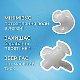 Беруші для плавання, затички у вуха для плавання, беруші для басейну Hechpro білі (4934), фото 2