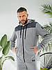 Чоловічий спортивний костюм сірий, фото 8