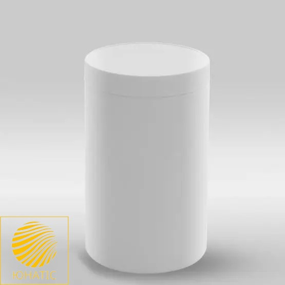 ПЕТ банка 1300 мл біла, HDPE, з кришкою з рифленням