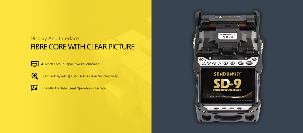 Зварювальний апарат для оптоволокна SENDUN SD-9, фото 1