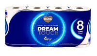 Туалетний папір Ruta Dream touch білий 4шар 8шт/уп