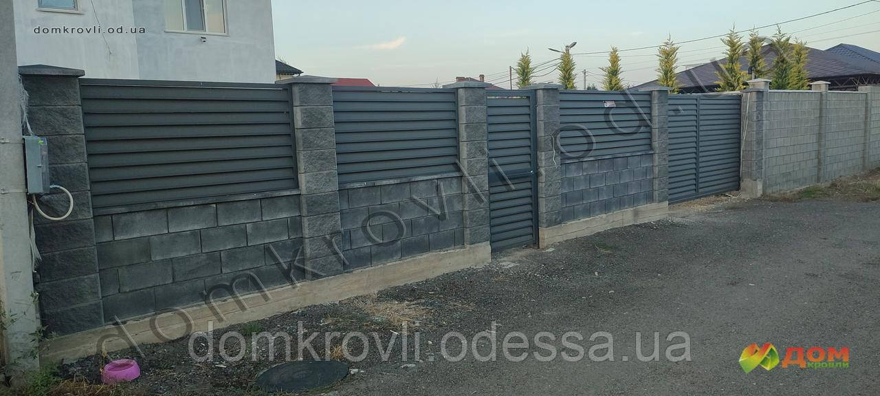 Металевий паркан жалюзі Ялинка 0,5 мат Австрія 275 г/цинку гарантія 20 років