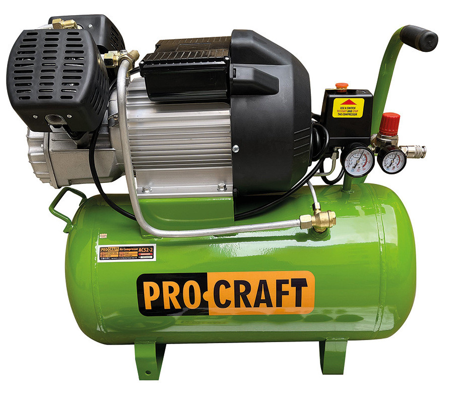 Повітряний компресор Procraft AC52-2 Universal, 50 л, 8 бар, 2200 Вт, масляний