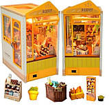 Бук Нук Пекарня Bakery Shop DIY Book Nook Kit Інтер'єрний конструктор TL-7, фото 5