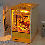 Бук Нук Пекарня Bakery Shop DIY Book Nook Kit Інтер'єрний конструктор TL-7, фото 6