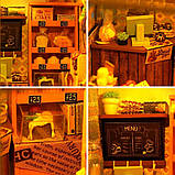 Бук Нук Пекарня Bakery Shop DIY Book Nook Kit Інтер'єрний конструктор TL-7, фото 10