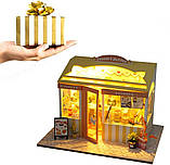 Румбокс Мініатюрна кондитерська Cake Shop DIY Kit Інтер'єрний конструктор Roombox TD-34, фото 4
