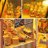 Румбокс Мініатюрна кондитерська Cake Shop DIY Kit Інтер'єрний конструктор Roombox TD-34, фото 7