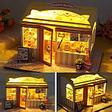 Румбокс Мініатюрна кондитерська Cake Shop DIY Kit Інтер'єрний конструктор Roombox TD-34, фото 8