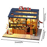 Румбокс Суші-ресторан Sushi Restaurant DIY Book Nook Kit Інтер'єрний конструктор TD-35, фото 10