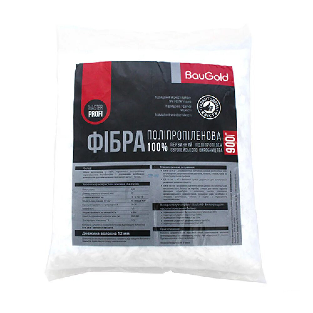 Волокно армуюче Фібра 12 мм 0.6 кг BauGold, фото 1