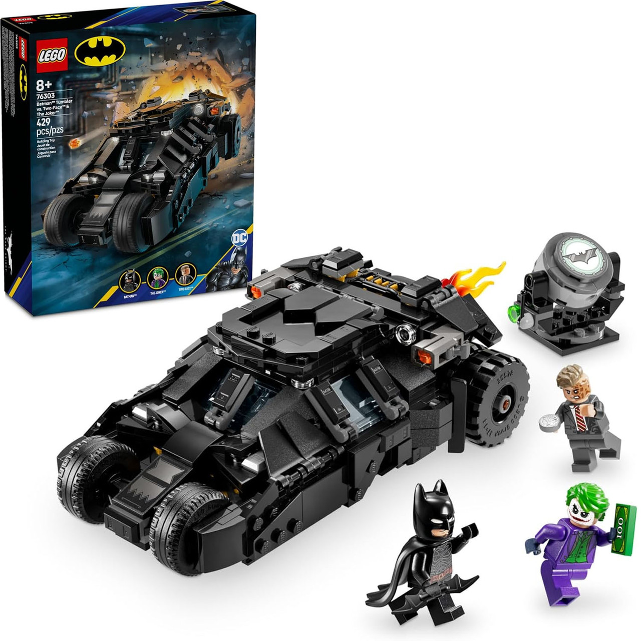 Конструктор Лего Бетмен Тумблер Бетмена проти Дволикого та Джокера Lego DC Batman 76303