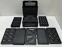 Мультимейкер, вафельниця, бутербродниця, гриль 8в1 2200 Вт Zepline ZP-808 мультипекар, фото 4