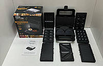 Мультимейкер, вафельниця, бутербродниця, гриль 8в1 2200 Вт Zepline ZP-808 мультипекар, фото 5