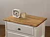 Тумба "Моне" у білому кольорі з натурального дерева  з ясеновою стільницею, фото 5