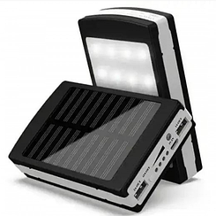 Зовнішній акумулятор повербанк 50000 mah Solar Power Bank із сонячною батареєю та ліхтариком Dt