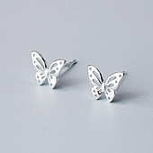 Маленькі сережки-цвяшки "Метелики" срібне покриття — 925 проби EGYPT SILVER