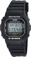 Casio G-SHOCK DW-5600E-1V Чоловічий кварцовий годинник з підсвіткою і каучуковим ремінцем