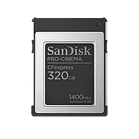 Карта пам'яті SanDisc PRO-CINEMA CFexpress Type B Card 320Gb Мінімальна швидкість записиу і читання 1400 МБ/с