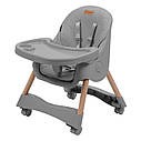 Стілець для годуваня Kidwell Karimi 2в1 gray, фото 9