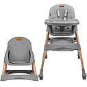 Стілець для годуваня Kidwell Karimi 2в1 gray, фото 11