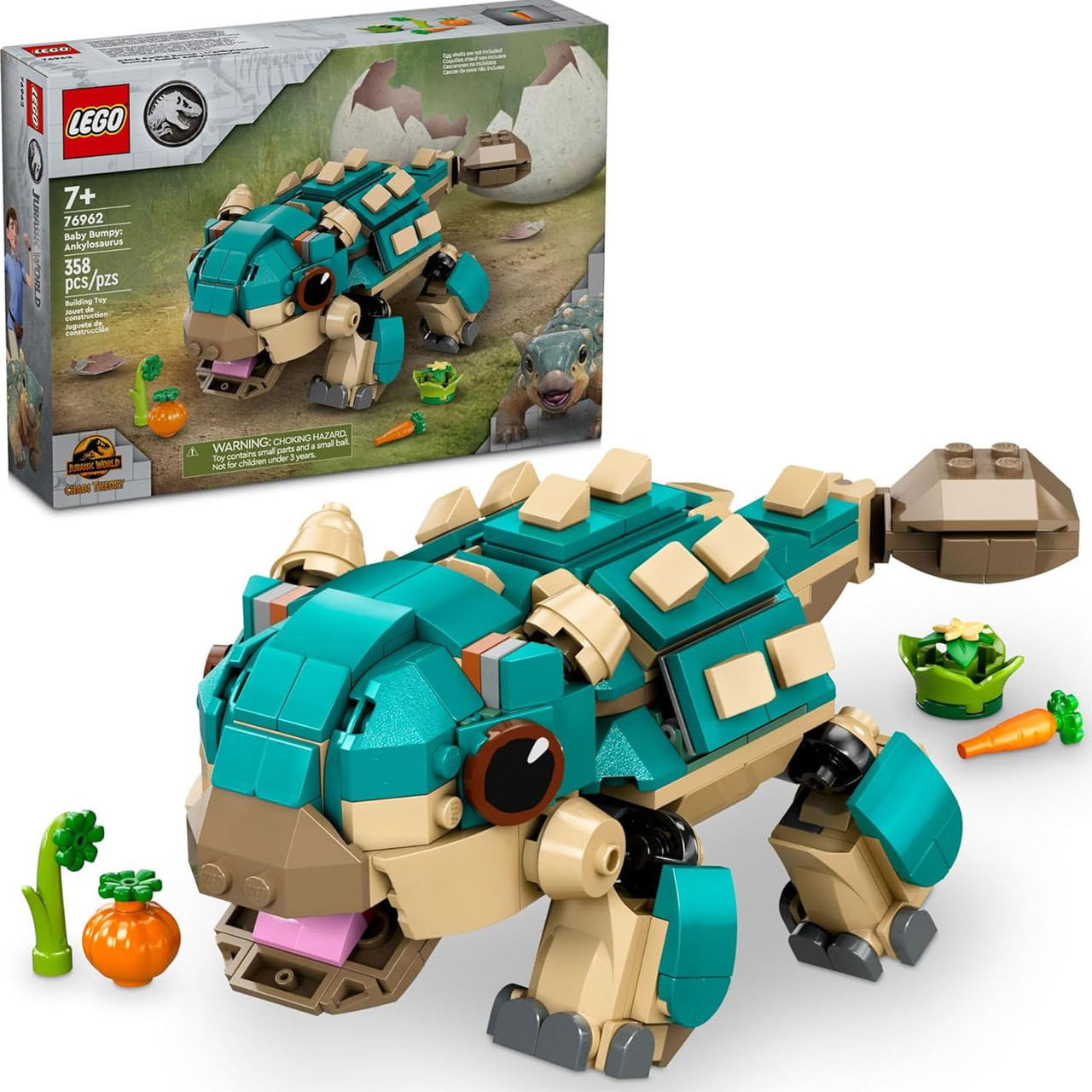 Конструктор Лего Динозавр Малятко Бампі анкілозавр Lego Jurassic World 76962