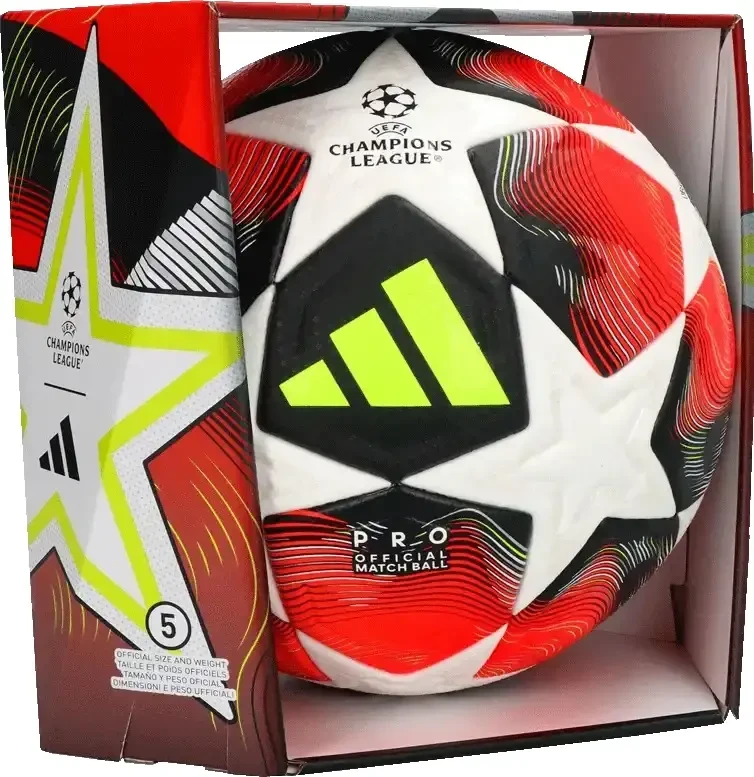 Офіційний футбольний м'яч Adidas UCL PRO 2025 Fired Up JH1295 розмір 5