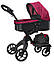 Коляска класична для ляльки з сумкою Carrello 9631, металева, висота ручки - 75 см, бордова, фото 4