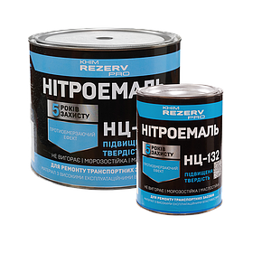 Нітроемаль НЦ-132 ТМ Khimrezerv PRO ЧОРНИЙ 17 кг