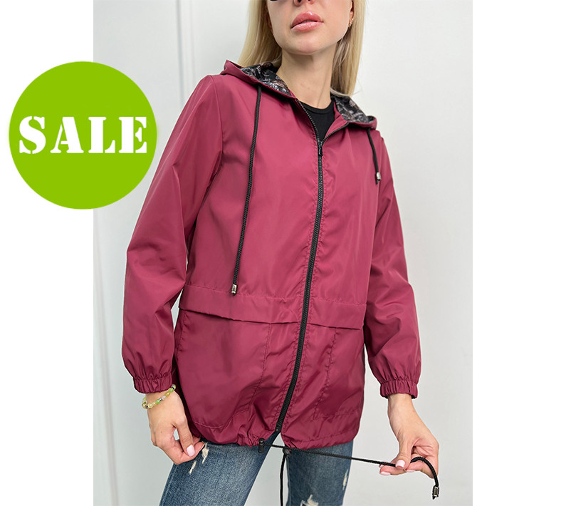 Жіноча вітровка на підкладці з капюшоном "Tysson" Норма та батал, фото 1