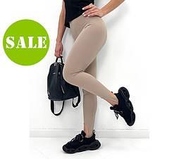 Трикотажні лосини рубчик зі штрипками "Toffee" Норма та батал