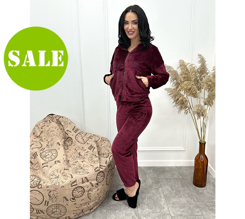 Махровий жіночий костюм-піжама "Palmira" Батал, фото 1