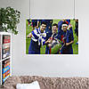 Плакат "Ліонель Мессі, Неймар да Сілва, Луїс Суарес, Lionel Messi, Neymar, Luis Suárez", 40×60см, фото 6