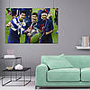 Плакат "Ліонель Мессі, Неймар да Сілва, Луїс Суарес, Lionel Messi, Neymar, Luis Suárez", 40×60см, фото 8