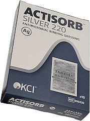Антимікробна пов'язка Actisorb Silver 220  Antimicrobial Binding Dressing 6.5 см -10 см 1 шт