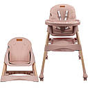 Стілець для годуваня Kidwell Karimi 2в1 pink, фото 8