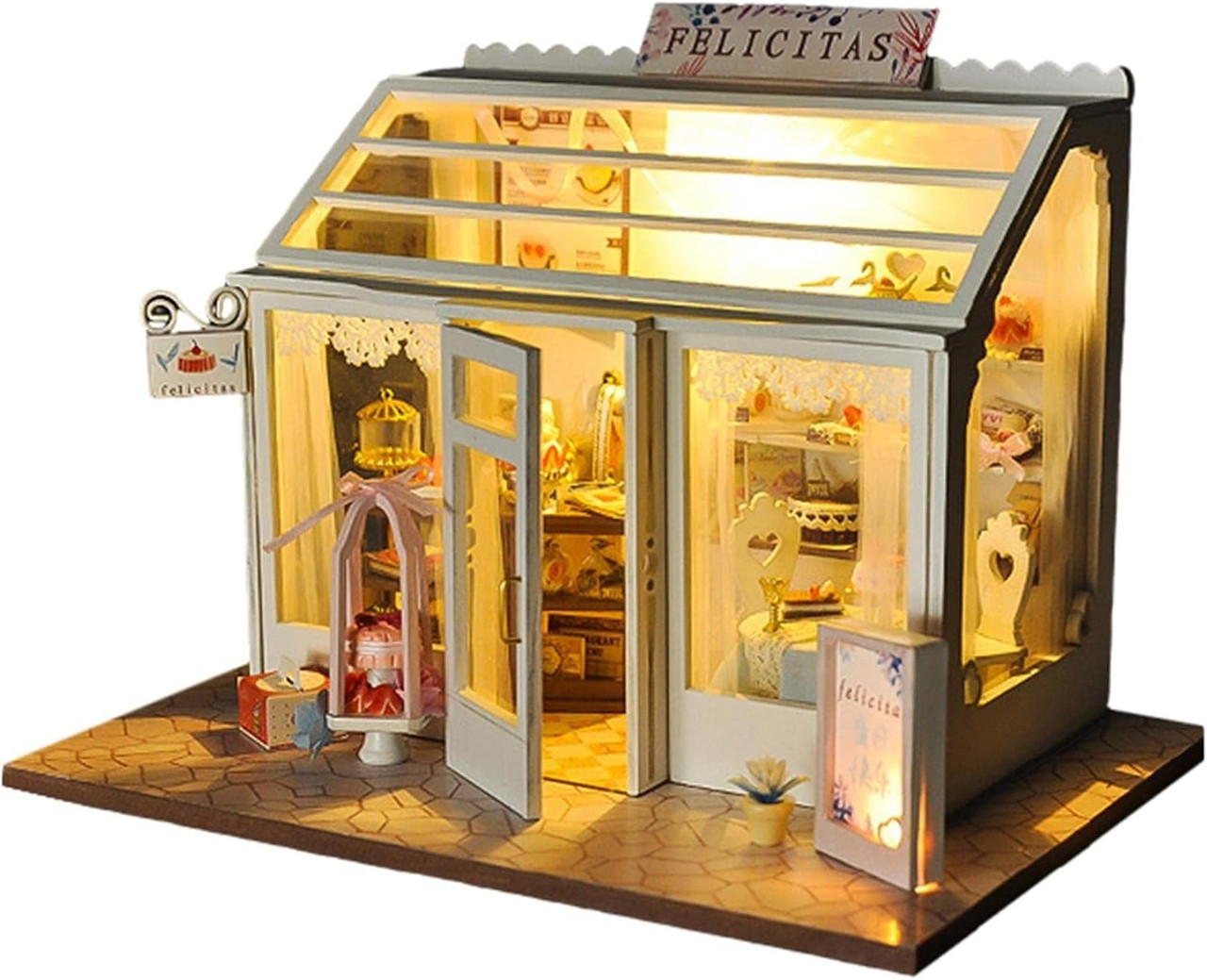 Румбокс Кондитерська Щастя Cake Shop DIY Book Nook Kit Інтер'єрний конструктор TD-25