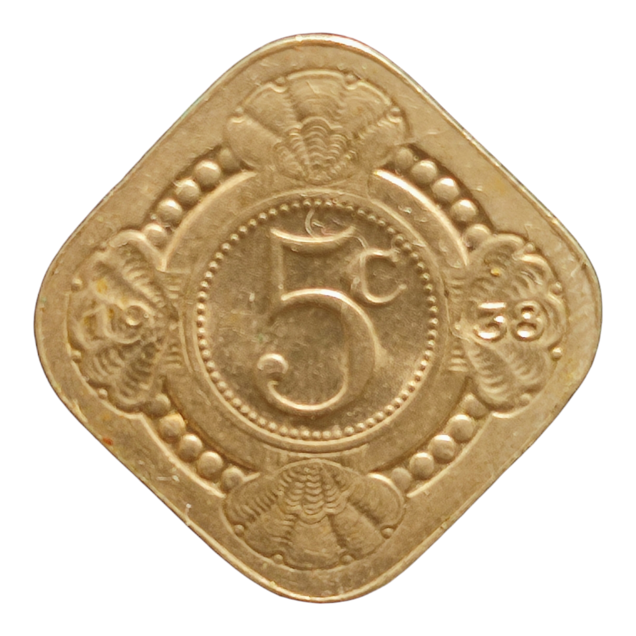 Нідерланди 5 центів, 1938, фото 1