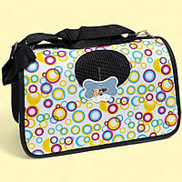 Сумка переноска для кота з вентиляцією, 30x52x20 см, Білий (L)