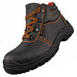 Черевики чоловічі без метал носка, спецвзуття захисне робоче, взуття шкіряне демісезонне для працівників, польша, фото 3