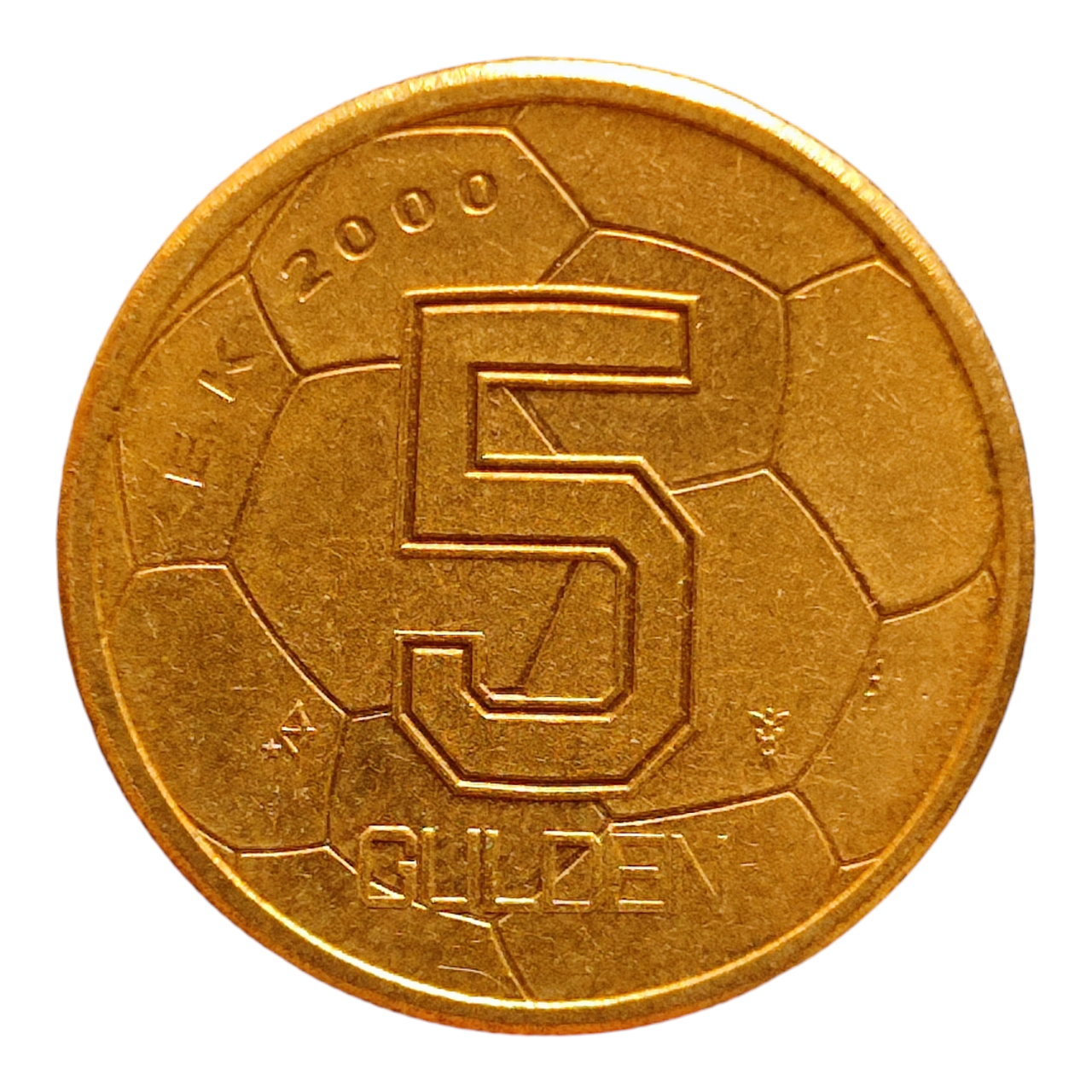 Нідерланди 5 гульденів, 2000 Чемпіонат Європи з футболу 2000, фото 1